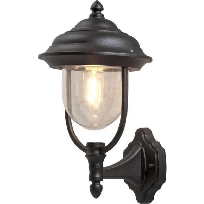 Afbeelding van Konstsmide Parma 7223 750 Buitenlamp (wand) Spaarlamp, LED E27 75 W Zwart