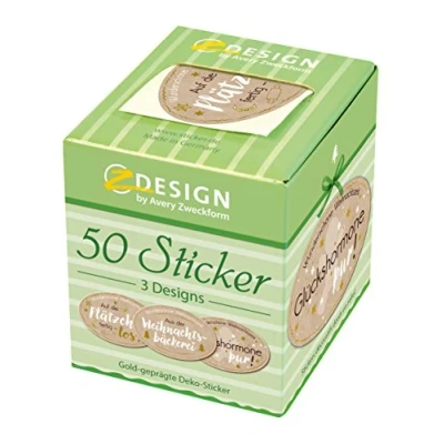 Afbeelding van AVERY Zweckform Kerststickers Kerstbakkerij sticker op rol