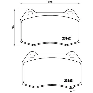 Afbeelding van Brembo Remblokset P 56 047