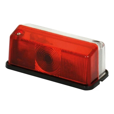 Afbeelding van Carpoint Breedtelicht rood/wit 12V rechthoek