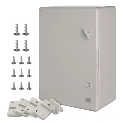 Afbeelding van BOXEXPERT ABS kunststof kast Vloot schakelkast IP65 grijs/transparant (ABS, 500x350x190mm grijs)