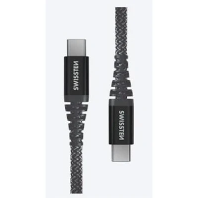 Afbeelding van Swissten Kevlar USB C naar kabel 1.5M Zwart