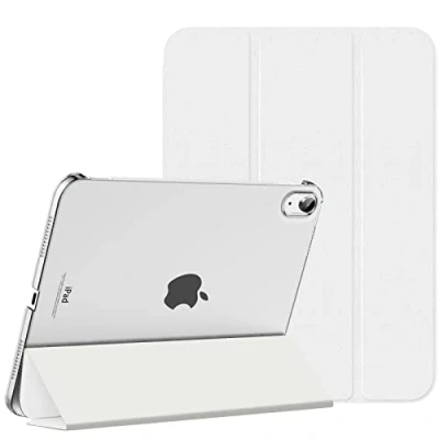 Afbeelding van MoKo iPad 10th Generation Case 2022, Slim Stand Hard PC Translucent Back Shell Smart Cover for Gen 10.9 inch Support Touch ID, Auto Wake/Sleep, White