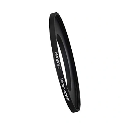Afbeelding van 46 tot 62 mm metalen filterring, Step up filteradapter ring van cameralens met filterdraad op filterring