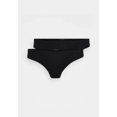 Afbeelding van ONLY Onlpeachy Thong 2 PACK String black, Dames, Maat: XS, Black