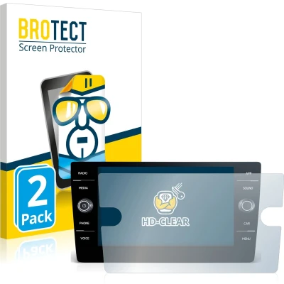 Afbeelding van BROTECT Screenprotector voor Volkswagen Golf 2017 2019 Discover Media 8&quot; Folie Beschermfolie transparant (2 Stuks)