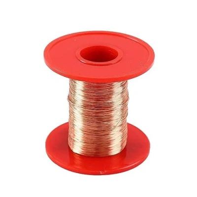 Afbeelding van koperdraad, 0,25 mm, 100 g, elektromagnetisch geëmailleerd, 2UEW spoel transformatordraad