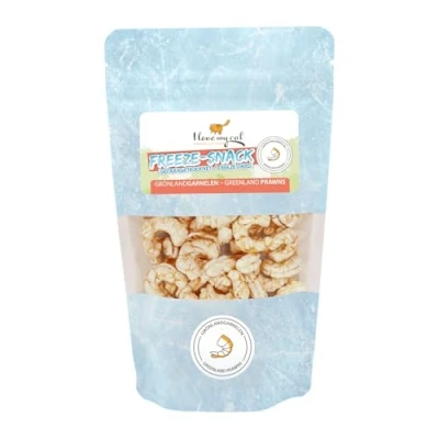 Afbeelding van I love my cat Freeze Snack voor katten, reuzengarnalen (gevriesdroogd) van 25 g, gezonde snacks vrij kunstmatige toevoegingen