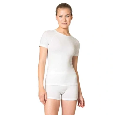 Afbeelding van Ondershirt Odlo Women Crew Neck S/S Performance Light Eco White XL