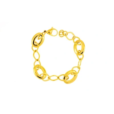 Afbeelding van Edelstaal RVS armband verguld met geel goud model SYBIL van nd creation
