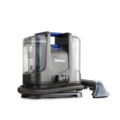 Afbeelding van Akitas X6 Tapijtreiniger,Stofzuiger Bekleding Reiniger,Vlekkenreiniger voor Tapijt,Bank,Trappen,Huisdieren,en Auto,400W,70dB,Grijs,Draagbaar en Compact,Spot Cleaner