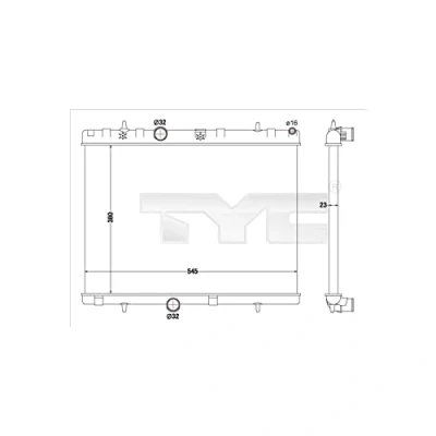 Afbeelding van TYC Radiateur 726 0019 R
