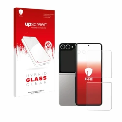 Afbeelding van upscreen Screenprotector voor Samsung Galaxy Z Flip6 (Voor+Camera) Folie Beschermfolie Beschermglas transparant