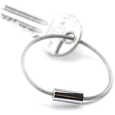 Afbeelding van TROIKA Basic Set 99Z202 TB 5 Draadslussen voor LED sleutelhanger en Little King + Queen 14,5 cm lang, glanzend zilver origineel van TROIKA, glanzend, Drahtkabel
