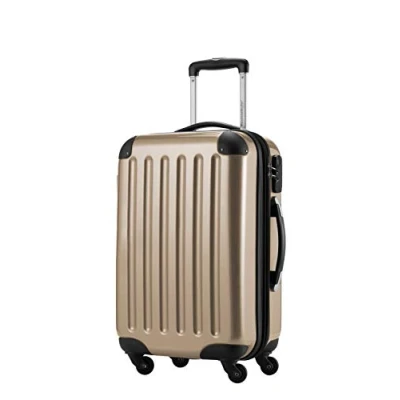 Afbeelding van Alex handbagage, 55 x 38 23 cm, 4 wielen, 42 liter, reiskoffer, hardshellkoffer, rolkoffer, uitbreidbaar, champagne, EU, koffer