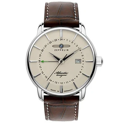 Afbeelding van Zeppelin Horloge, Heren, Maat: One Size, Beige