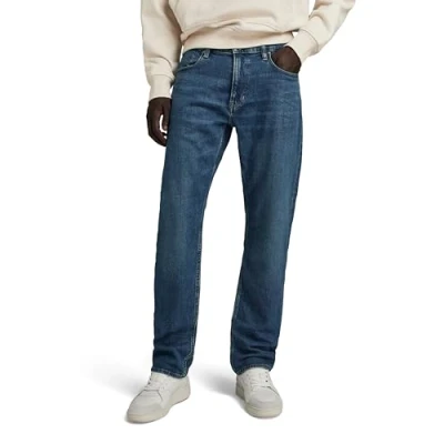 Afbeelding van G Star MOSA Straight leg jeans, Heren, Maat: 34x34, Worn in blue canal