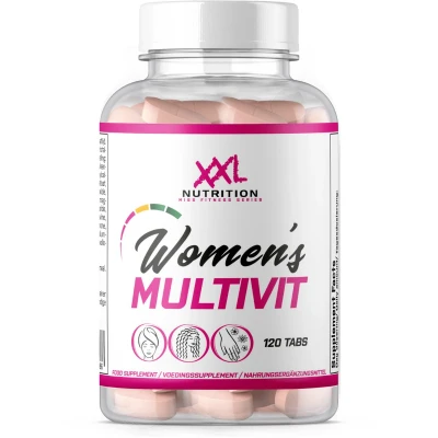 Afbeelding van XXL Nutrition Women&#039;s Multivit Vitaminen &amp; Mineralen in Optimale Dosering Multivitamine Vrouwen 120 Tabletten