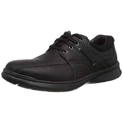 Afbeelding van Clarks Cotrell Walk Oxford schoenen voor heren, Black Oily Lea, 43 EU