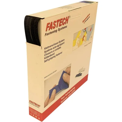 Afbeelding van FASTECH® B10 STD HL999925 Klittenband Om op te naaien Haak en lusdeel (l x b) 50 m 10 mm Zwart