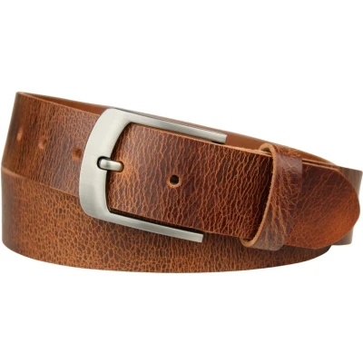 Afbeelding van Fana Belts leren riem cognac Taille 90 Broekriem heren Riemen Jeans Echt leer
