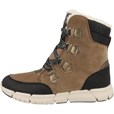 Afbeelding van Geox Flexyper GIRL Snowboots voor kinderen, Maat: 31, Whisky/black Leer en textiel