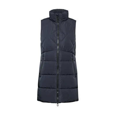Afbeelding van CECIL Dames B220234 lang vest, donker marineblauw, XS, donkerblauw., XS