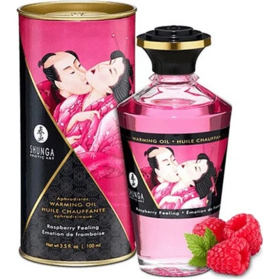 Afbeelding van SHUNGA APHRODISIAC WARMING OIL RASPBERRY 100 ML