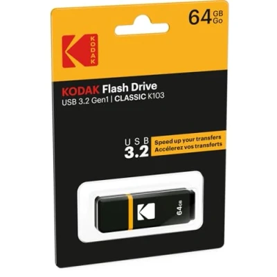 Afbeelding van Emtec USB3.0 K100 64GB USB flash drive Type A 3.2 Gen 1 (3.1 1) Zwart, Geel