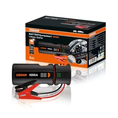 Afbeelding van OSRAM BATTERYjumpstart 1000, starthulp powerbank, lithium starthulp, voor 12V voertuigen met maximaal 5.0L benzine en 2.0L dieselmotoren