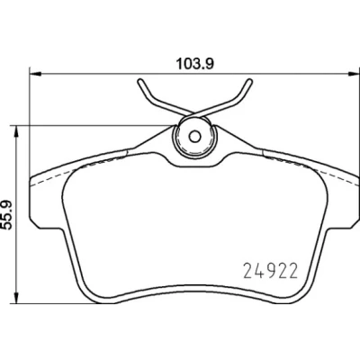 Afbeelding van Brembo Remblokset P 06 102