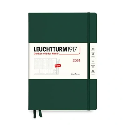 Afbeelding van LEUCHTTURM1917 367844 Weekplanner Composition (B5) 2024, 12 maanden, bosgroen, Engels