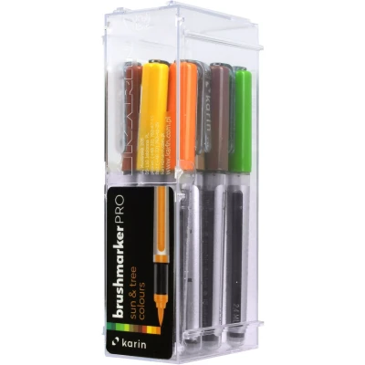 Afbeelding van Karin Brushmarker Pro Set Sun and Tree 12 stuks