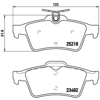 Afbeelding van Brembo Remblokset P 61 110