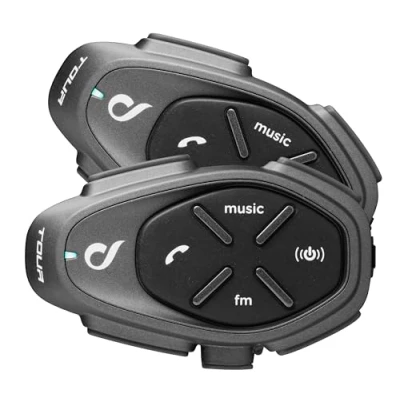 Afbeelding van Interphone Tour Bluetooth communicatiesysteem Double Pack, zwart