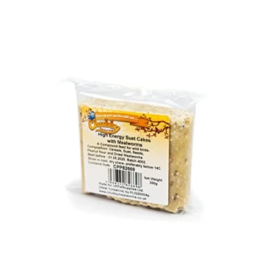 Afbeelding van Chubby Suet Cakes met Meelwormen Hoge Energie Wilde Vogelvoer behandelt