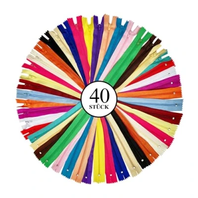 Afbeelding van KGS Nylon ritssluiting 20 verschillende kleuren 40 stuks / verpakking (10 cm 4 inch)