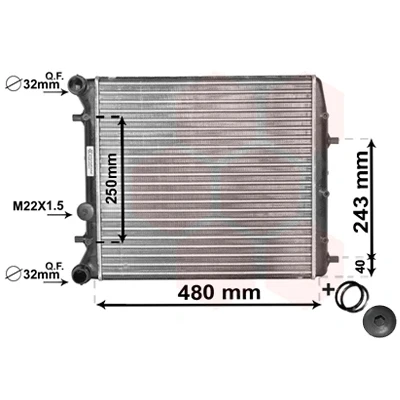 Afbeelding van Van Wezel Radiateur 76002005