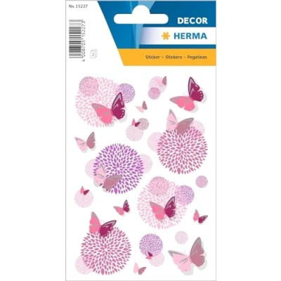 Afbeelding van Herma 15227 Stickers vlinderbloem, zilver preeg