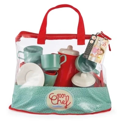 Afbeelding van Ecoiffier 100% Chef Eetset met Pannen, 35dlg.