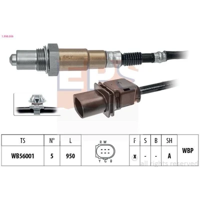 Afbeelding van EPS 1.998.506 Lambdasonde Met bevestigingsmatriaal Verwarmd, Planarsonde, Breedband lambdasonde, Schroefdraad vooraf ingevet 5