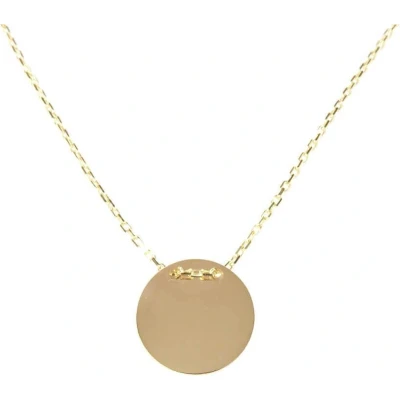 Afbeelding van Gouden ketting met ronde hanger