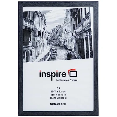 Afbeelding van Hampton Frames WESTMINSTER Paperwrap Poster Foto Display Frame Plexi Grijs A3 (30x42cm) WESA3GRY