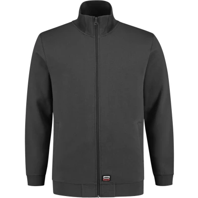 Afbeelding van Tricorp 301017 Sweatvest 60C Wasbaar Donkergrijs 6XL