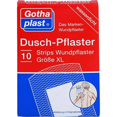 Afbeelding van Gothaplast Duschpflaster Strips Wundpflaster Größe XL wasserdicht, 10 st. Pleister