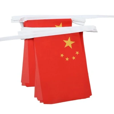 Afbeelding van China 6 meter BUNTING Vlag 20 vlaggen 9&#039;&#039; x 6&#039;&#039; Chinese STRING 15 21 cm AZ FLAG