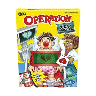 Afbeelding van Operation X Ray match Up Board Game voor 2 of meer spelers, spel kinderen van 4 jaar en oup, met verlichting geluiden