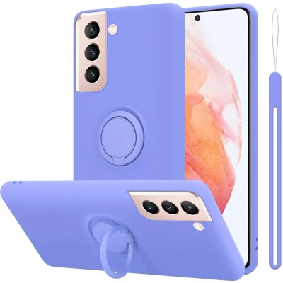 Afbeelding van Cadorabo Hoesje geschikt voor Samsung Galaxy S21 5G in LIQUID LICHT PAARS Beschermhoes van TPU silicone Case Cover met