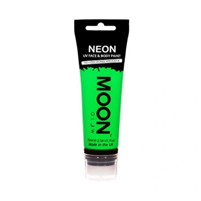 Afbeelding van Moon Glow Supersize Neon UV gezichts en lichaamsverf met sponsapplicator, donkergroen, 75 ml