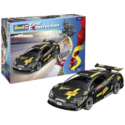 Afbeelding van 1:20 Revell 00923 Racing Car Black First Construction Plastic Modelbouwpakket